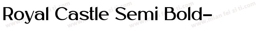 Royal Castle Semi Bold字体转换
